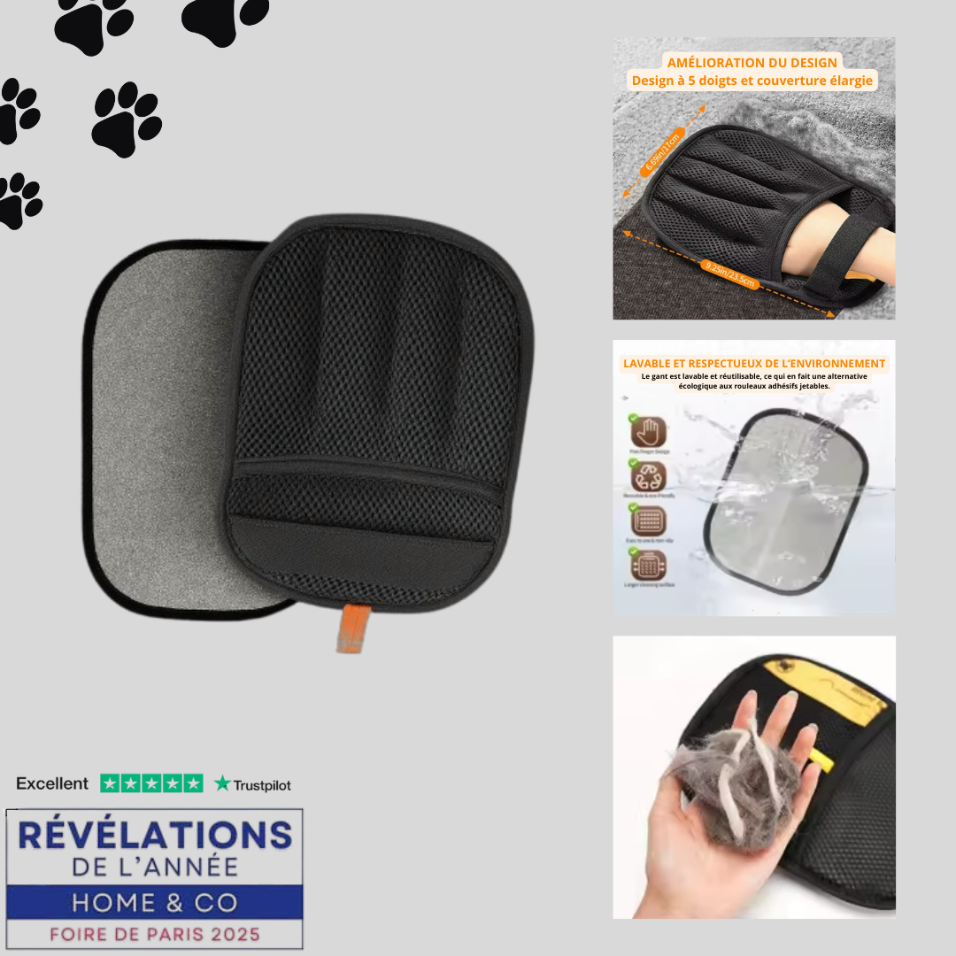 Swipe'Hair - Attrape-Poils pour animaux Adopté par des Milliers de Foyers Français